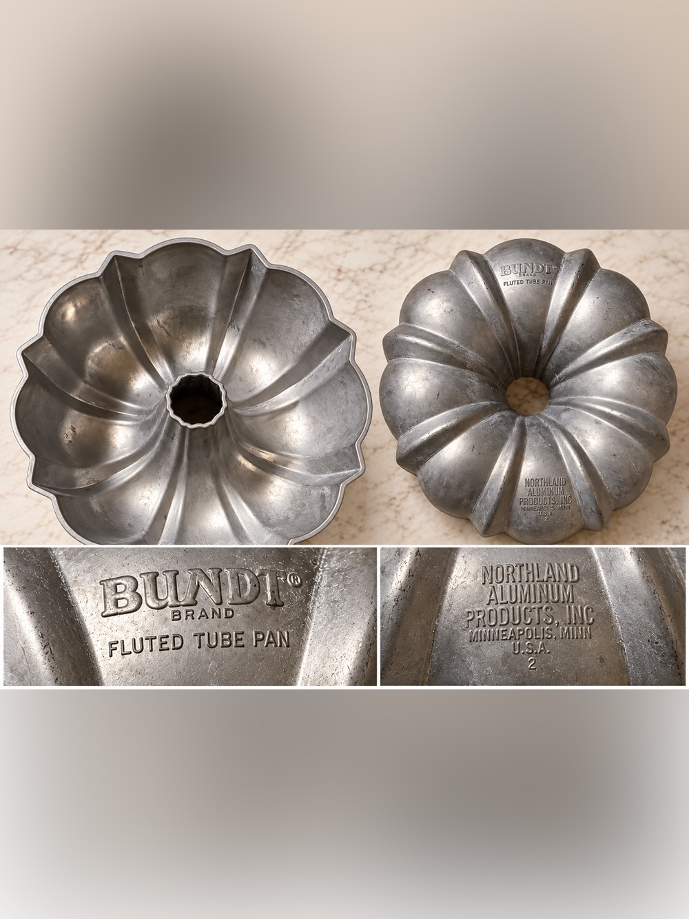 Vintage Northland Aluminum Bundt Pan | Fluted Tube Cake Pan